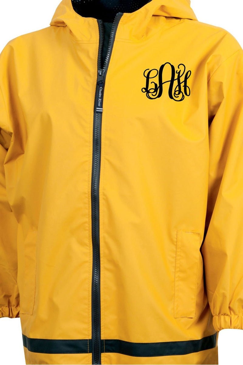 Charles River Youth New Englander Yellow Rain Jacket *Customizable! (Wholesale Pricing N/A) - Wholesale Accessory Market