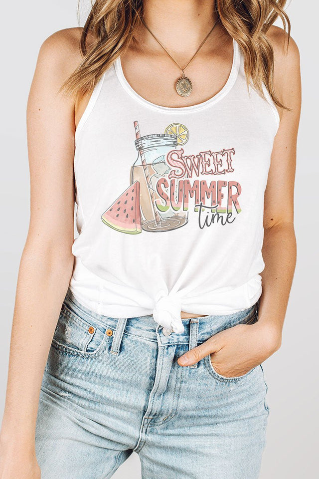 Sweet Summertime Flowy Racerback Tank - Wholesale Accessory Market