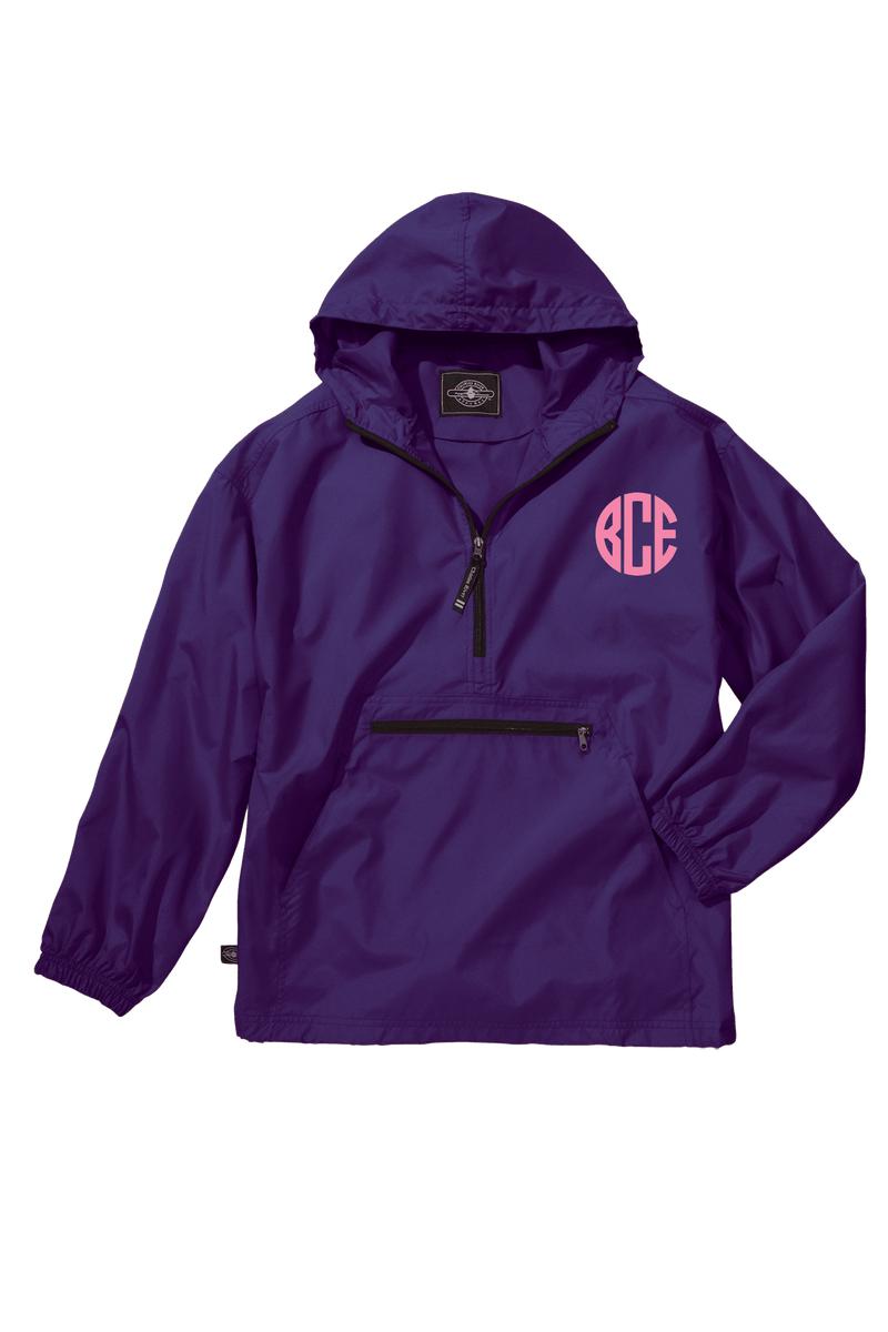 Charles River YOUTH Fleece Quarter Zip Pullover Monogram 