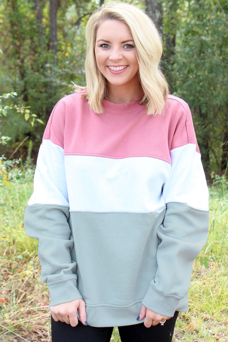 Charles River Blush, White, Light Gray Westerly Crew Sweatshirt (Wholesale Pricing N/A) - Wholesale Accessory Market