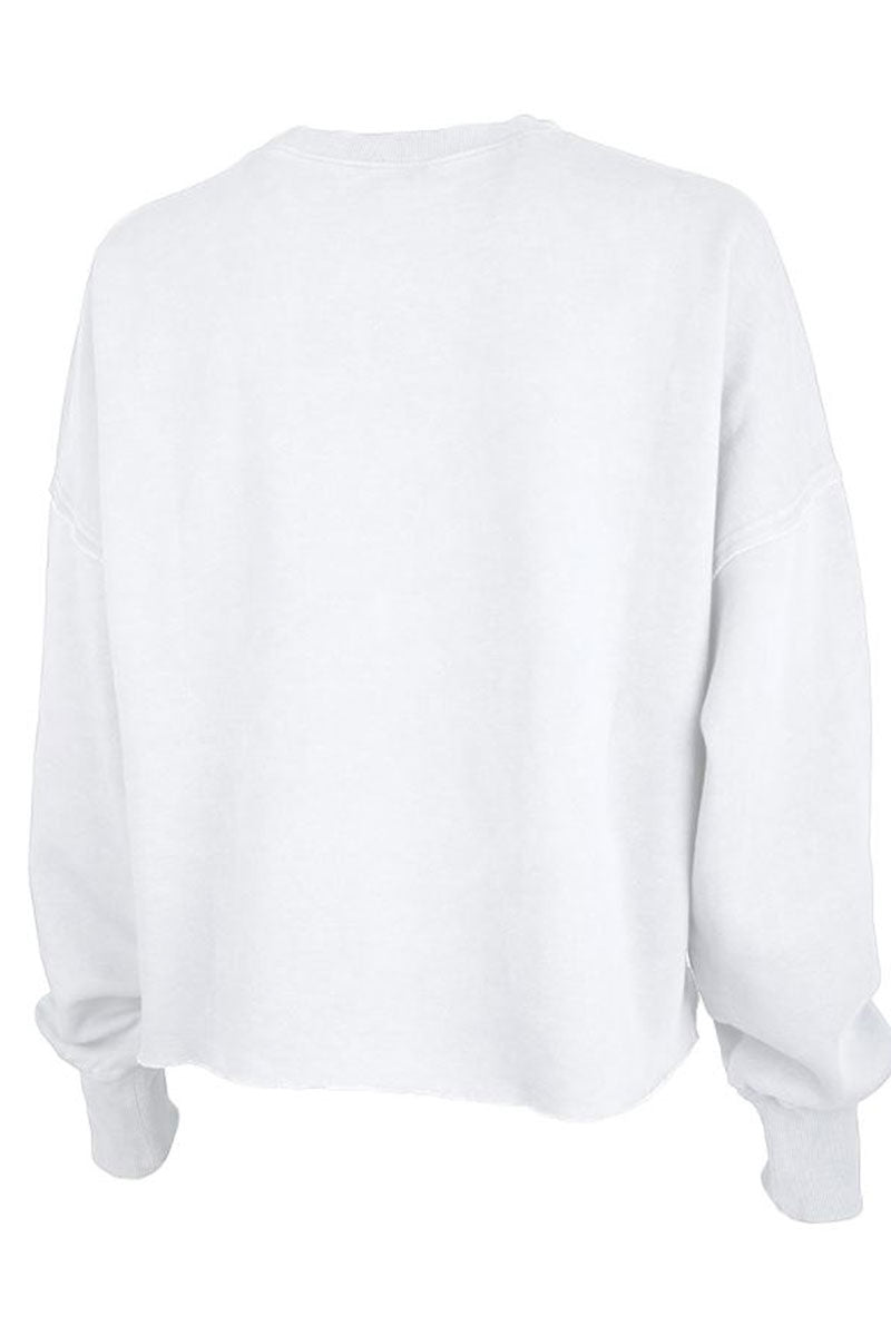 Charles River White Clifton Distressed Boxy Sweatshirt (Wholesale Pricing N/A) - Wholesale Accessory Market