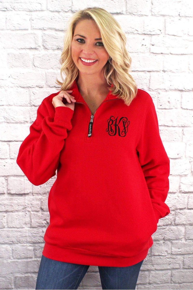 Quarter zip pullover wholesale hotsell