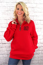 Charles River Quarter Zip Sweatshirt (Men's Cut), Red *Personalize It! (Wholesale Pricing N/A) - Wholesale Accessory Market