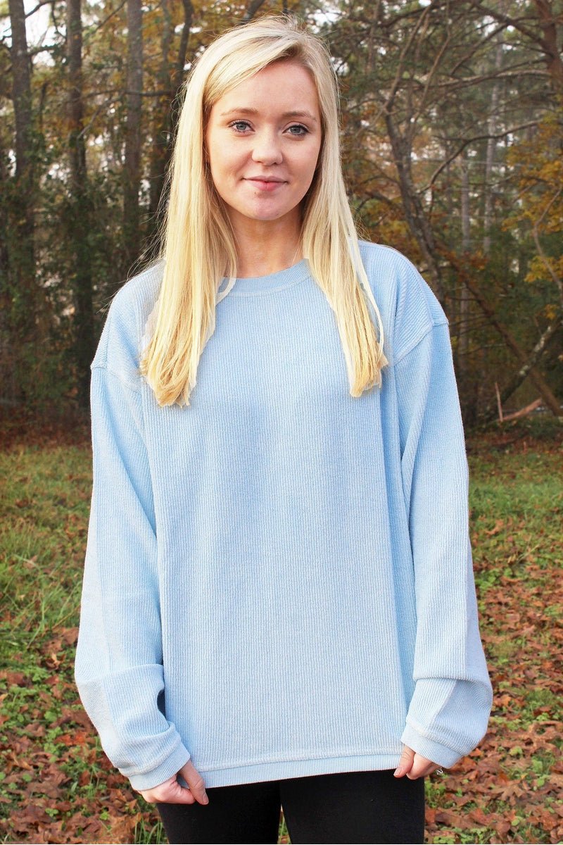 Wholesale Charles River Camden Crew Neck Sweatshirt Chambray Wholesale Accessory Market XL