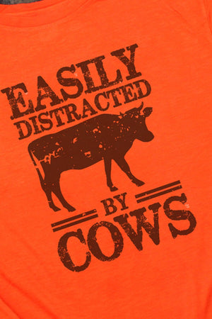 Easily Distracted By Cows Adult Fusion ChromaSoft Performance T-Shirt - Wholesale Accessory Market