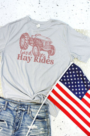 Good Vibes & Hayrides Adult Fusion ChromaSoft Performance T-Shirt - Wholesale Accessory Market