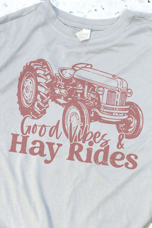 Good Vibes & Hayrides Adult Fusion ChromaSoft Performance T-Shirt - Wholesale Accessory Market