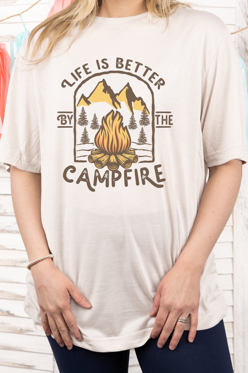 Life Is Better By The Campfire Adult Fusion ChromaSoft Performance T-Shirt - Wholesale Accessory Market