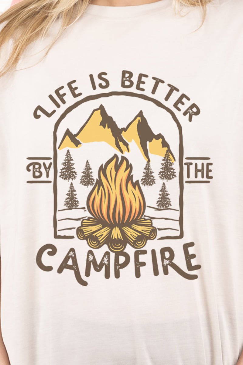 Life Is Better By The Campfire Adult Fusion ChromaSoft Performance T-Shirt - Wholesale Accessory Market