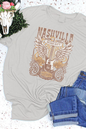 Nashville Retro Poster Adult Fusion ChromaSoft Performance T-Shirt - Wholesale Accessory Market