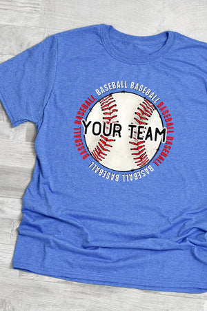 Stitches Doodle Baseball Your Team Softstyle Adult T-Shirt - Wholesale Accessory Market