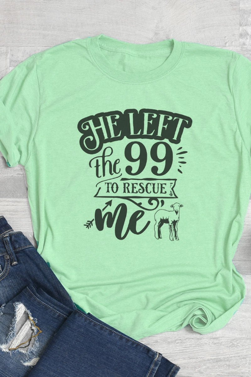 He Left The 99 Softstyle Adult T-Shirt - Wholesale Accessory Market