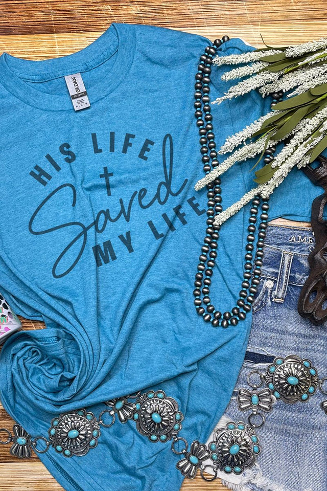 His Life Saved My Life Softstyle Adult T-Shirt - Wholesale Accessory Market