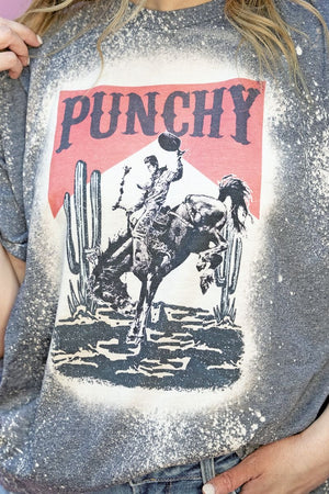 Bleached Punchy Cowboy Softstyle Adult T-Shirt - Wholesale Accessory Market