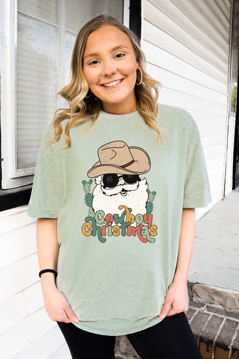 Cool Cowboy Christmas Softstyle Adult T-Shirt - Wholesale Accessory Market