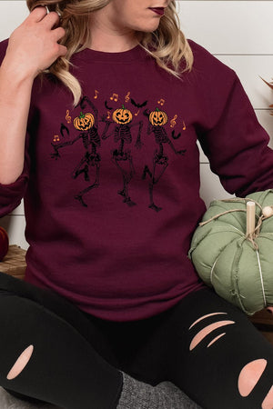 Dancing Pumpkins DryBlend Adult Long Sleeve Tee - Wholesale Accessory Market