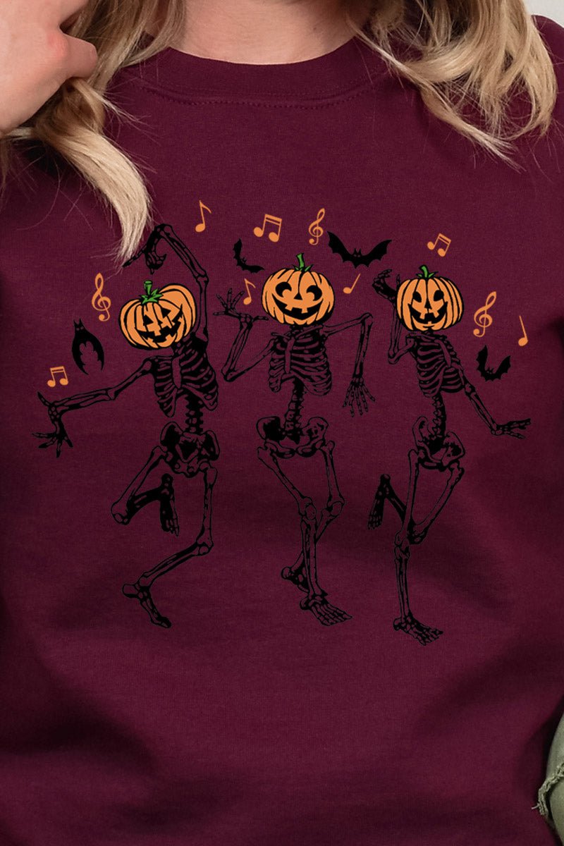 Dancing Pumpkins DryBlend Adult Long Sleeve Tee - Wholesale Accessory Market