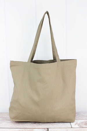 Liberty Bags Khaki Large Canvas Tote - Wholesale Accessory Market