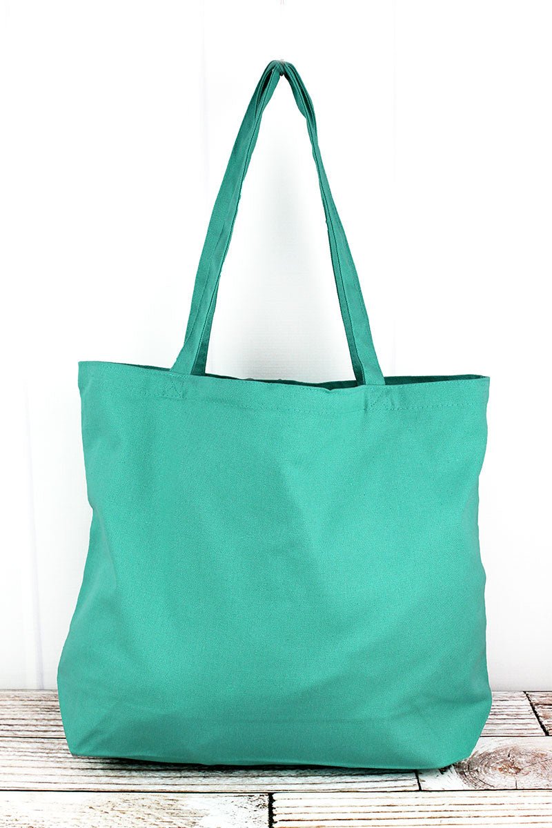 Liberty Bags Sea Glass Green Large Canvas Tote - Wholesale Accessory Market