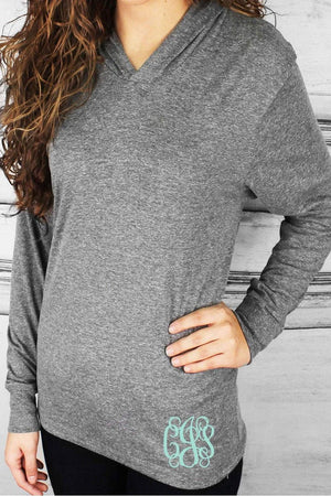 Tri-Blend Unisex Long Sleeve Hoody, Premium Heather *Personalize It! - Wholesale Accessory Market