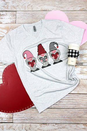 Love Gnomes Tri-Blend V Neck Tee - Wholesale Accessory Market