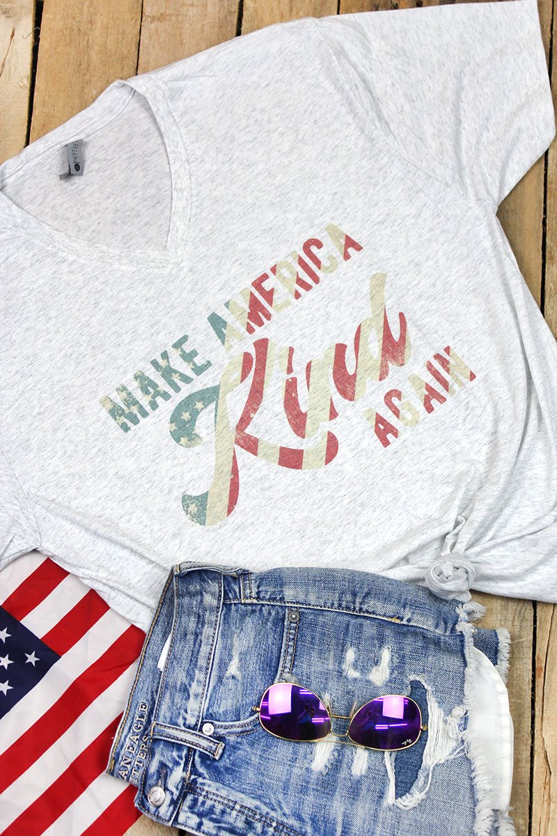 Make America Kind Again Tri-Blend V Neck Tee - Wholesale Accessory Market