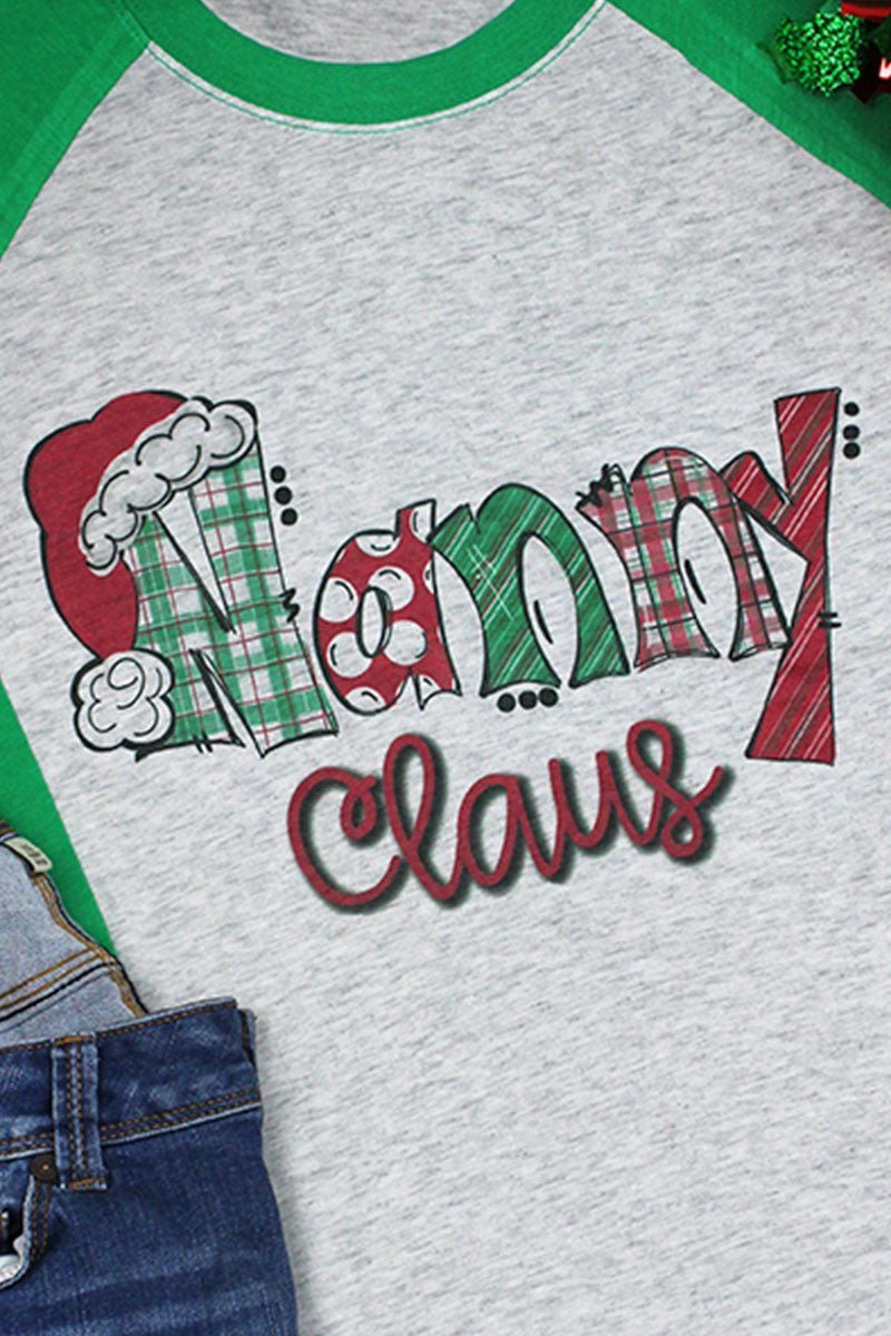 Nanny Claus Tri-Blend Unisex 3/4 Raglan - Wholesale Accessory Market