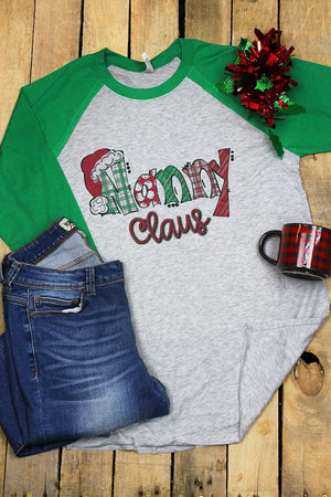 Nanny Claus Tri-Blend Unisex 3/4 Raglan - Wholesale Accessory Market