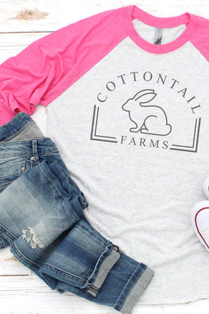 Cottontail Farms Tri-Blend Unisex 3/4 Raglan - Wholesale Accessory Market