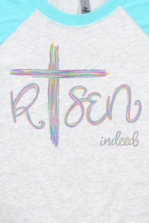 Cross Risen Indeed Tri-Blend Unisex 3/4 Raglan - Wholesale Accessory Market