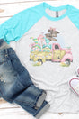 Easter Egg Gnome Truck Tri-Blend Unisex 3/4 Raglan - Wholesale Accessory Market