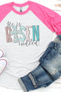 Floral He Is Risen Indeed Tri-Blend Unisex 3/4 Raglan - Wholesale Accessory Market