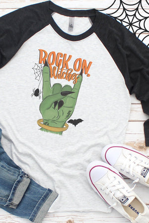 Rock On Witches Tri-Blend Unisex 3/4 Raglan - Wholesale Accessory Market