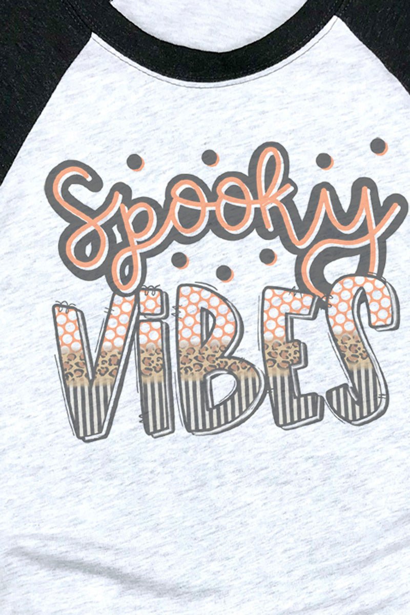 Spooky Vibes Tri-Blend Unisex 3/4 Raglan - Wholesale Accessory Market