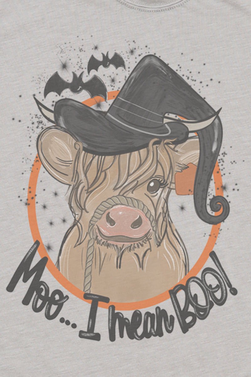 Halloween Boo Cow Poly/Cotton Tee - Wholesale Accessory Market