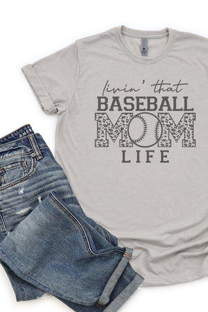 Livin' That Baseball Mom Life Poly/Cotton Tee - Wholesale Accessory Market