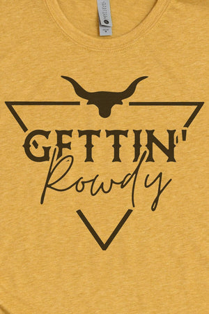 Steer Getting Rowdy Poly/Cotton Tee - Wholesale Accessory Market