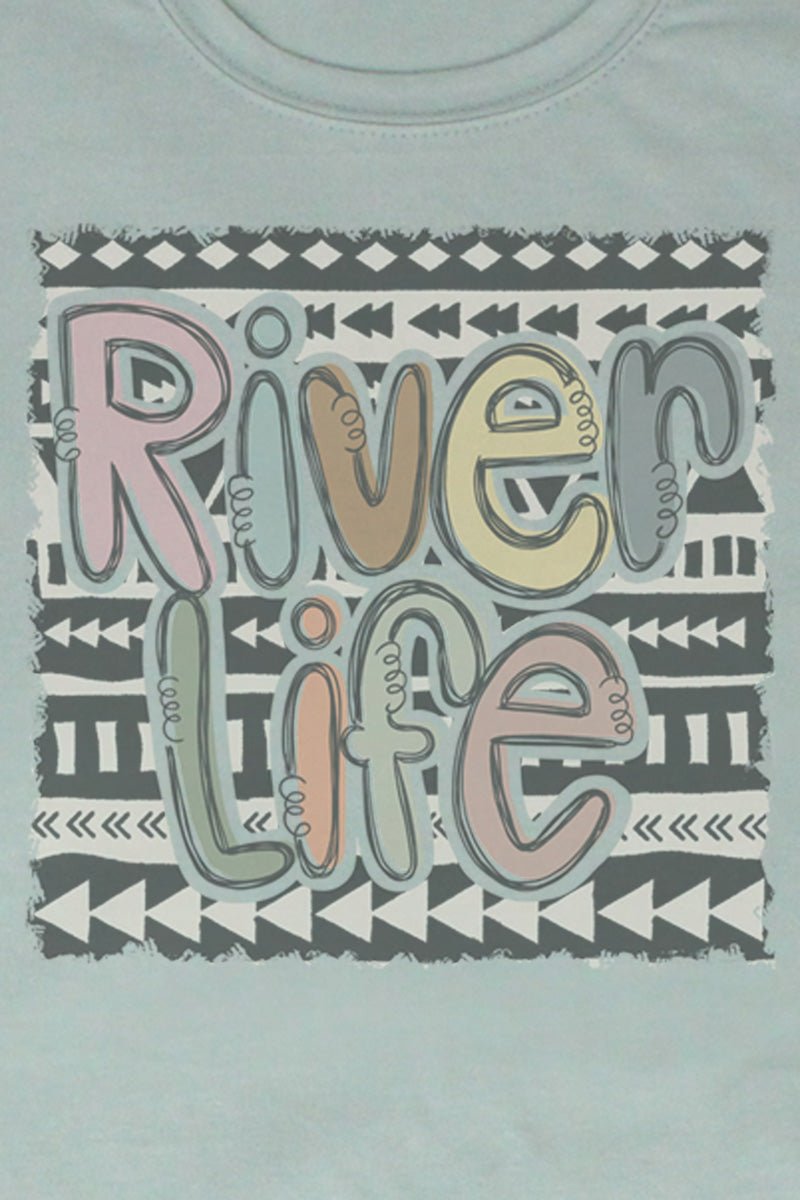 Aztec River Life Poly/Cotton Tee - Wholesale Accessory Market