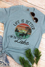 Life Is Better On The Lake Poly/Cotton Tee - Wholesale Accessory Market