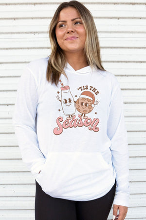 Milk And Cookie Season Adult Soft-Tek Blend Long Sleeve Hoodie - Wholesale Accessory Market