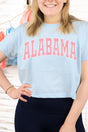 Athletic Varsity Alabama Women's Soft-Tek Blend Crop T-Shirt - Wholesale Accessory Market