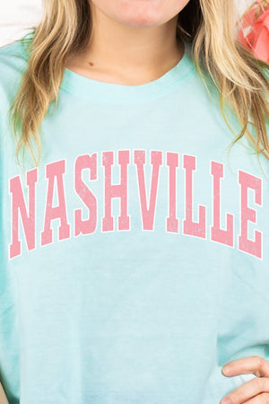 Athletic Varsity Nashville Women's Soft-Tek Blend Crop T-Shirt - Wholesale Accessory Market