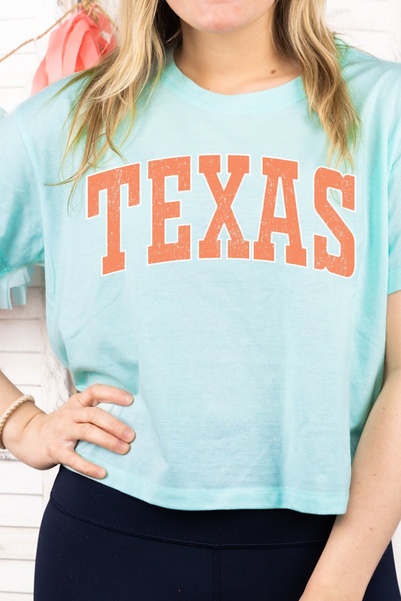 Athletic Varsity Texas Women's Soft-Tek Blend Crop T-Shirt - Wholesale Accessory Market