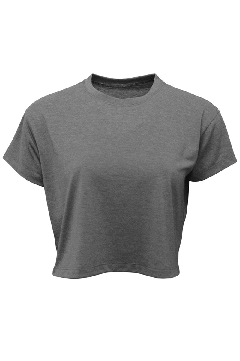 Cheetah Baseball Mama Women's Soft-Tek Blend Crop T-Shirt| Wholesale Accessory Market XL / Antic Steel - BAW