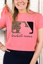 Cheetah Baseball Mama Women's Soft-Tek Blend Crop T-Shirt - Wholesale Accessory Market