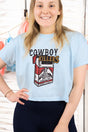 Cowboy Killers Women's Soft-Tek Blend Crop T-Shirt - Wholesale Accessory Market