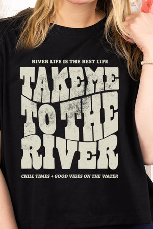 Take Me To The River Women's Soft-Tek Blend Crop T-Shirt - Wholesale Accessory Market