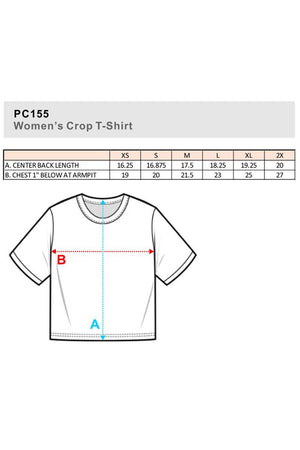 American Babe Women's Soft-Tek Blend Crop T-Shirt - Wholesale Accessory Market