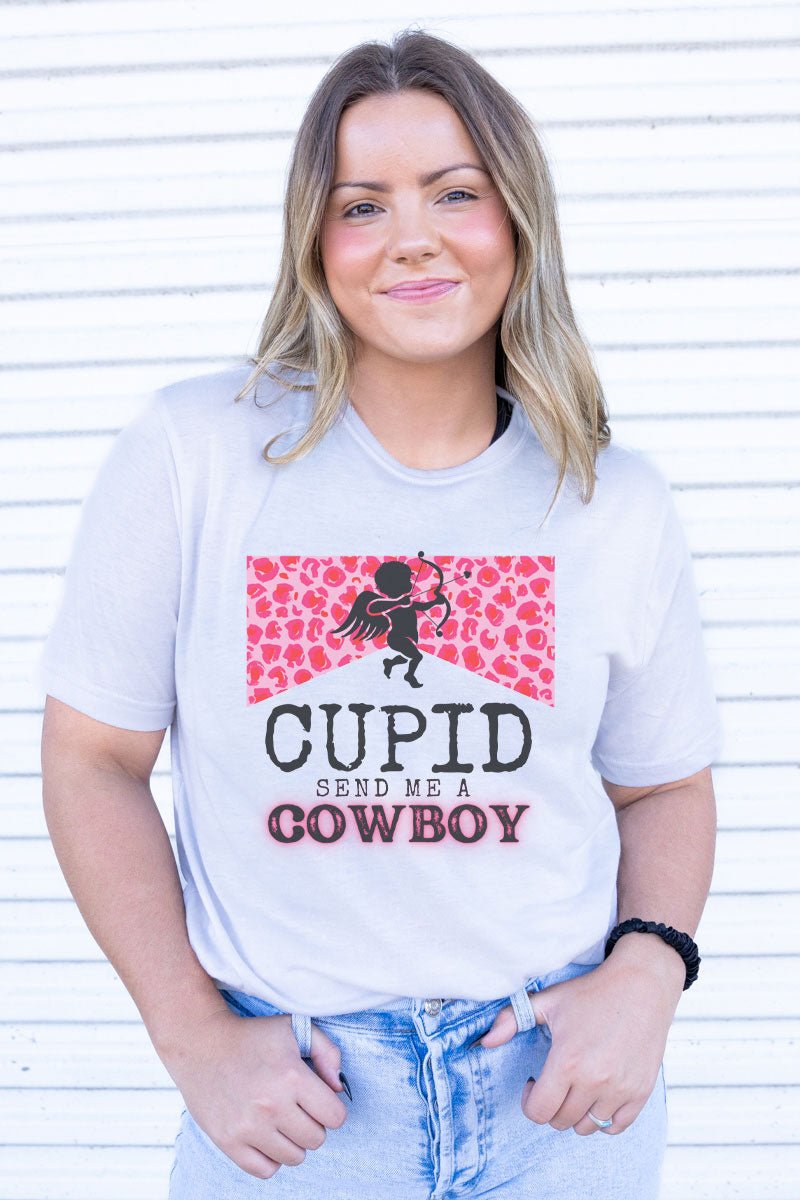 Send Me A Cowboy Cupid Adult Soft-Tek Blend T-Shirt - Wholesale Accessory Market