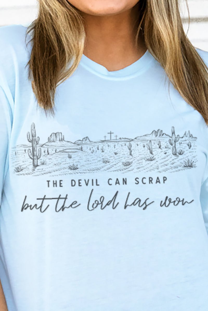 The Lord Has Won Desert Adult Soft-Tek Blend T-Shirt - Wholesale Accessory Market